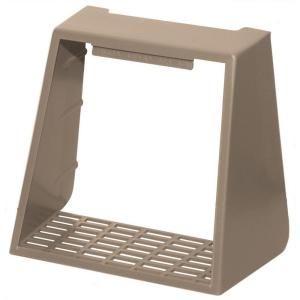 Builders Edge 4 in. Hooded Vent Small Animal Guard #023 Wicker 140117774023