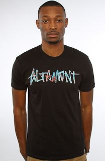 Altamont Tee One Liner Crew in Black