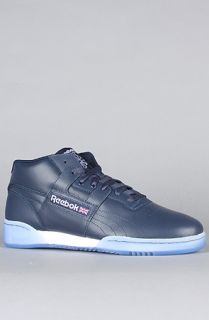 Reebok The Workout Mid Ice Sneaker in Navy Ice