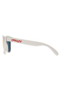 Oakley Sunglasses Frogskin in Ruby Iridium and Polished White