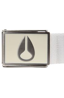 The Nixon Belt Enamel Wings in White