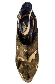 London Trash Bootie The Wynne in Camo Gold