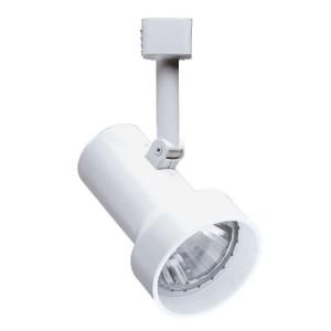 Juno Trac Lites Step Cylinder White Track Light with White Baffle R511W WH