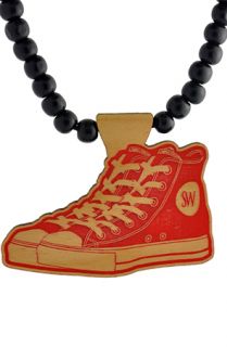 SwaggWood Red Sneakers Wood Pendant