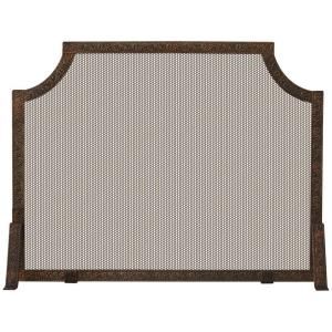 UniFlame Antique Copper Patina Single Panel Fireplace Screen S 6400