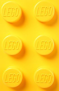 LEGO Storage House Decor Brick 8 in Yellow