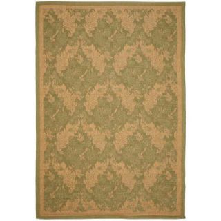 Safavieh Courtyard Green/Natural 6.6 ft. x 9.5 ft. Area Rug CY6582 44 6
