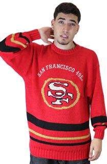 Vintage Deadstock Mirage San Francisco 49ers Knit SweaterRedGoldBlack