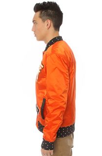 TRUKFIT The Satin Jacket in Tangerine Tango