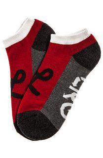 LRG Core Collection Socks Core Collection Two No Show in 49er Red