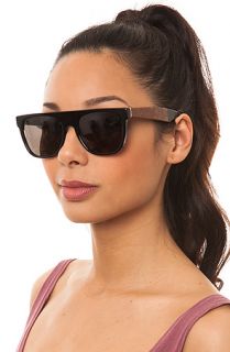 Super Sunglasses Flat Top in Briar and Black