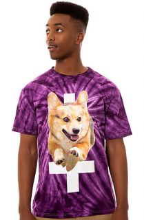 Flying Coffin The Hell Hound Tie Dye Tee in Purple