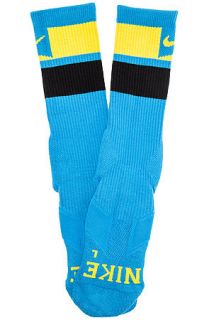 Nike SB Socks Elite Skate Crew in Vivid Blue, Varsity Maze and Black Blue