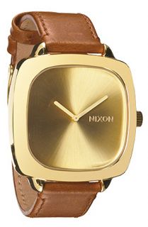 Nixon The Shutter Sterling Silver Watch in All Gold Saddle