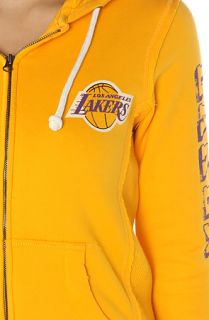 Mitchell & Ness Hoody LA Lakers 2013 Vintage Zip in Yellow
