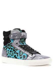 Android Homme The Propulsion 15 Sneaker in Blue Denim Cheetah