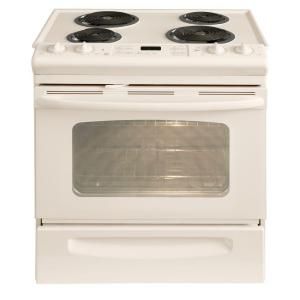 GE 4.4 cu. ft. Slide In Electric Range with Self Cleaning Oven in Bisque JSP39DNCC