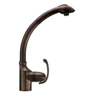 Danze Anu Single Handle Pull Out Sprayer Kitchen Faucet in Oil Rubbed Bronze D456720RB