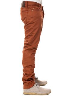 Naked & Famous Pants Weird Guy Jeans Rust Selvedge in Brown