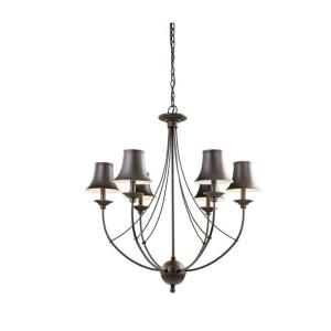 Hampton Bay Charleston Collection 6 Light Oil Rubbed Bronze Chandelier FNV0116A