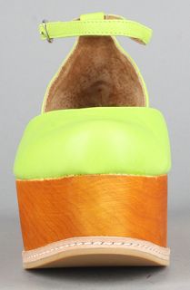 Jeffrey Campbell The Sue Bee Shoe in Neon Green