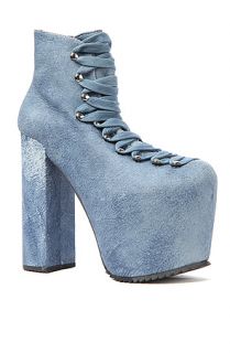 UNIF Hellbounds Shoe Platform Heel in Indigo