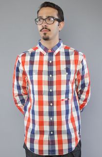 10 Deep The All Lines Plaid Buttondown Shirt in Red