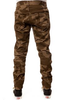 Elwood The Bedoford 5 Pocket Elastic Cuff Pants in Khaki and Taupe