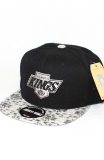 123STRAPBACKS Los Angeles Kings Native Imprint Strapback HatBlackTribal