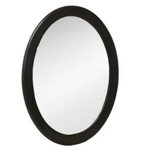 World Imports Belle Foret 29 in. x 21 in. Framed Vanity Mirror in Walnut DISCONTINUED SC80008