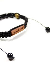 Domo Beads Onyx Retractable Bracelet