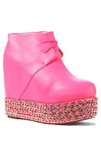 Jeffrey Campbell Shoe The Alexis in Neon Pink