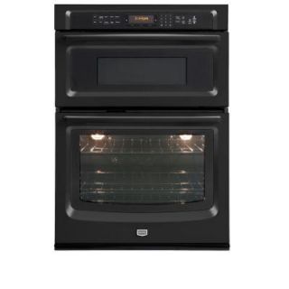 Maytag 30 in. Electric Convection Wall Oven with Built In Microwave in Black MMW9730AB