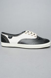 Keds The Champion Spectator Sneaker in Black and White