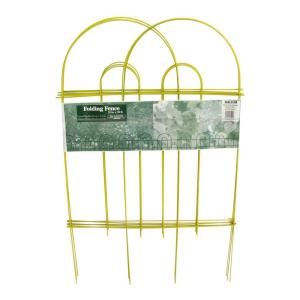 Glamos Wire Products 32 in. x 10 ft. Galvanized Steel Yellow Folding Garden Fence (10 Pack) 770120