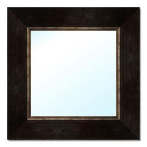 PTM Images 18.5 in. x 18.5 in. Dark Brown Polystyrene Framed Mirror 6 0514