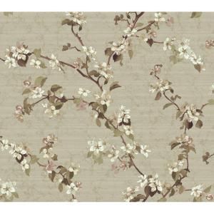 York Wallcoverings 60.75 sq. ft. Apple Blossom Wallpaper DC1300