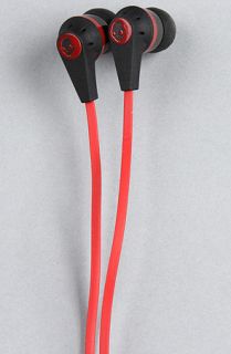 Skullcandy Earbuds Mic Interchangeable Silicone Black & Red