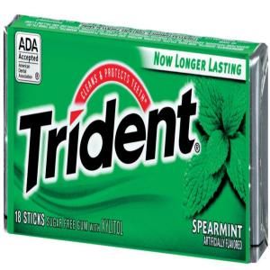 Trident Spearmint Gum (18 Piece) 11211