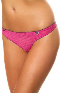 Intimates Boutique Thong Sweet Dots in Hot Pink