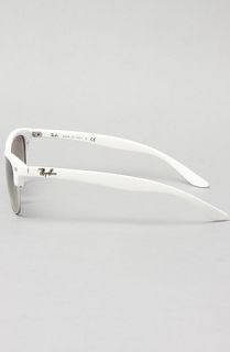 Ray Ban The Cathy Clubmaster Sunglasses in Shiny White and Silver