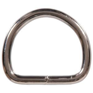 The Hillman Group 0.243 in. Wire x 1 1/4 in. Inside Height x 1 1/8 in. Inside Width Nickel Plated Welded D Ring (10 Pack) 321726.0