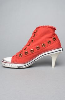 Ash Shoes The Fresh Sneaker in Coral W Canvas