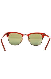Ray Ban Sunglasses 49 mm Clubmaster in Beige & Orange