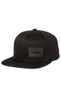 Nixon Hat Maple Twill Snapback in Black