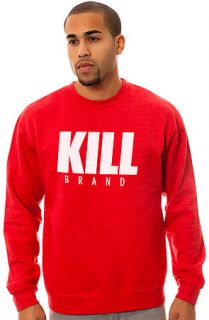 Kill Brand The Kill Swag Logo Crewneck Sweatshirt in Red