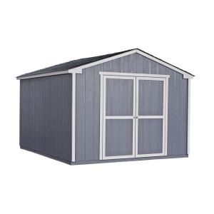 Handy Home Products Cumberland 10 ft. x 12 ft. Wood Shed Kit with Floor Frame 18364 5