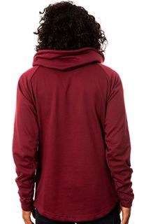 ARSNL The Grade Cowl Neck in Maroon French Terry