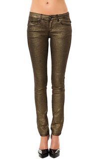 Tripp NYC The Fleur De Lis Metallic Jeans in Copper