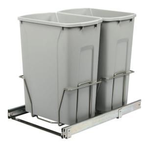 Knape & Vogt 18.75 in. x 14.38 in. x 22.57 in. In Cabinet Pull Out Trash Can PSW15 2 35 R P